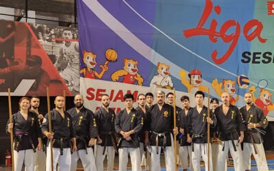 Apresentação no Campeonato de Karate e Wrestling da Liga Sesi-SP