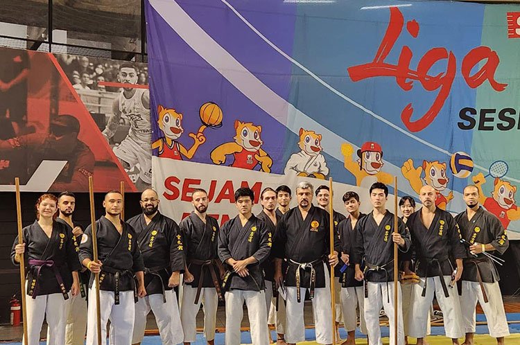 Apresentação no Campeonato de Karate e Wrestling da Liga Sesi-SP