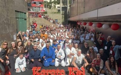 Evento promocional do filme “KARATE KID: LENDAS” na Praça Japão-Liberdade