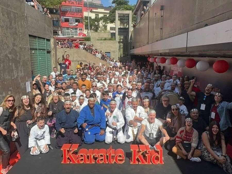 Evento promocional do filme “KARATE KID: LENDAS” na Praça Japão-Liberdade